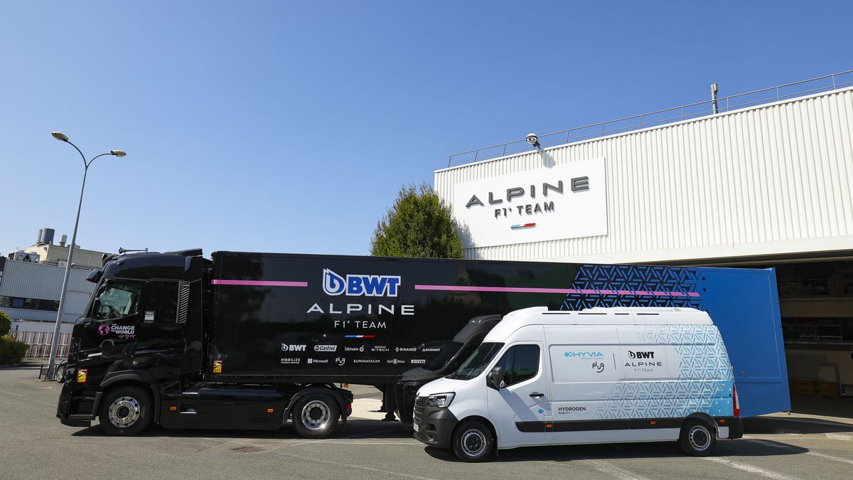 Wodorowy Renault Master gości u Alpine podczas GP Holandii Formuły 1