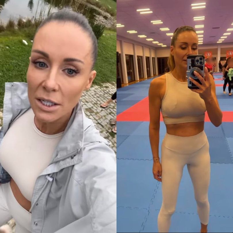 Małgorzata Rozenek trenuje na obozie Anny Lewandowskiej