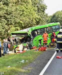 Dramatyczny wypadek pod Zieloną Górą. Jedna osoba zmarła. Ponad 50 jest rannych