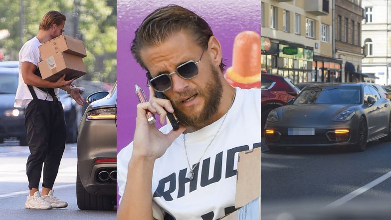 Sebastian Fabijański dwukrotnie parkuje porsche w niedozwolonym miejscu