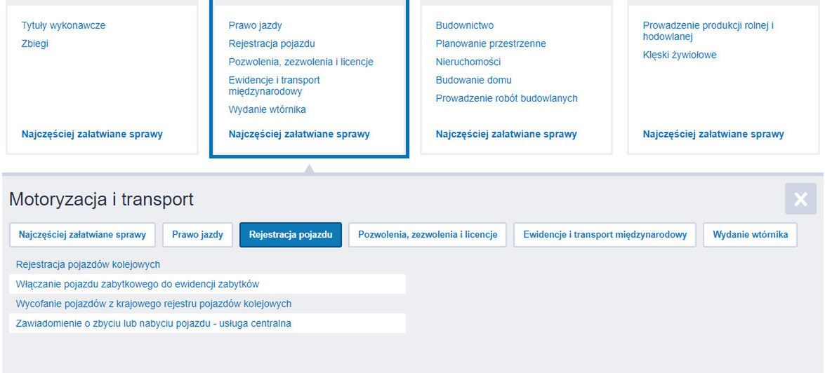 Liczba opcji dostępnych dla kierowców jest niestety skromna