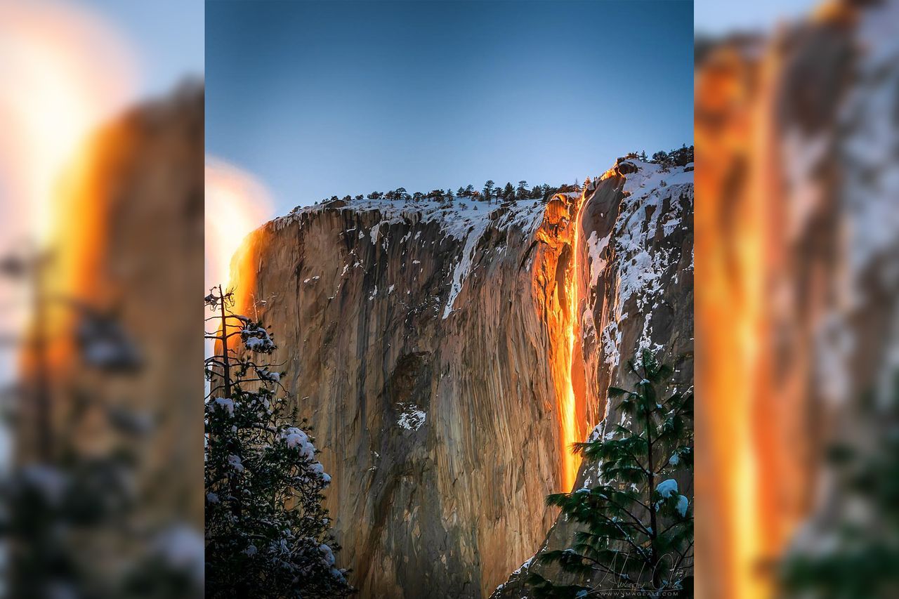 Ognisty wodospad w Yosemite znów "zapłonął"