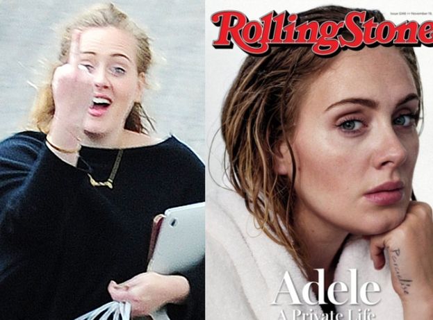 Adele wraca na okładce "Rolling Stone"... bez makijażu! Schudła?