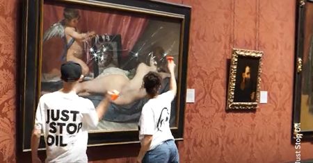 Ekoaktywiści zaatakowali w Galerii Narodowej w Londynie. Są zniszczenia