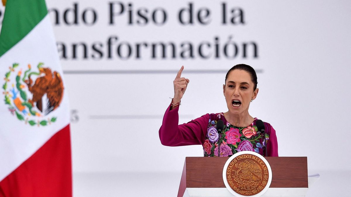 Archiwum zagraniczne East News 2025-01
Mexico's President Claudia Sheinbaum speaks during an event to mark her first 100 days in office at the Zocalo Square, Mexico City, Mexico on January 12, 2025. (Photo by Rodrigo Oropeza / AFP)
RODRIGO OROPEZA