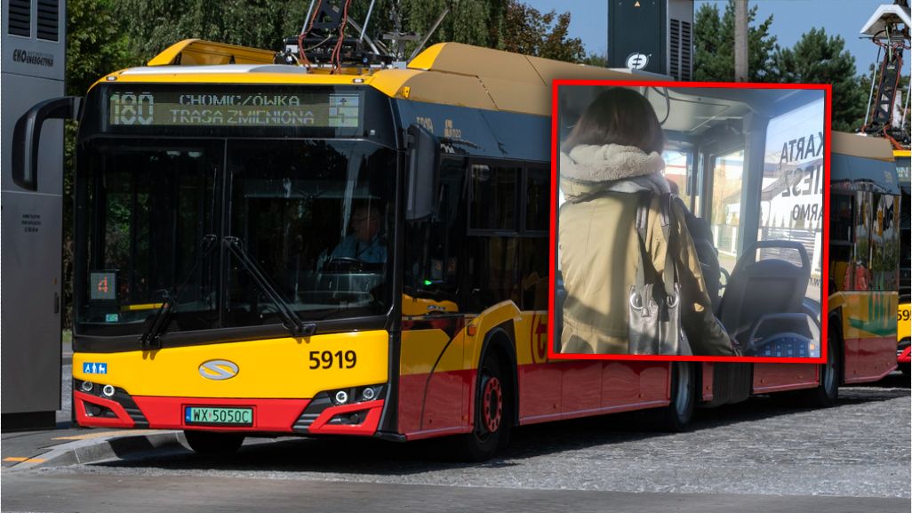 Wściekła się, bo pasażerka postawiła torby na siedzenie.