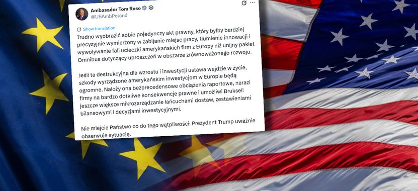 Burza wokół nowego prawa w UE. Ambasador wzywa Polskę. Wyjaśniamy