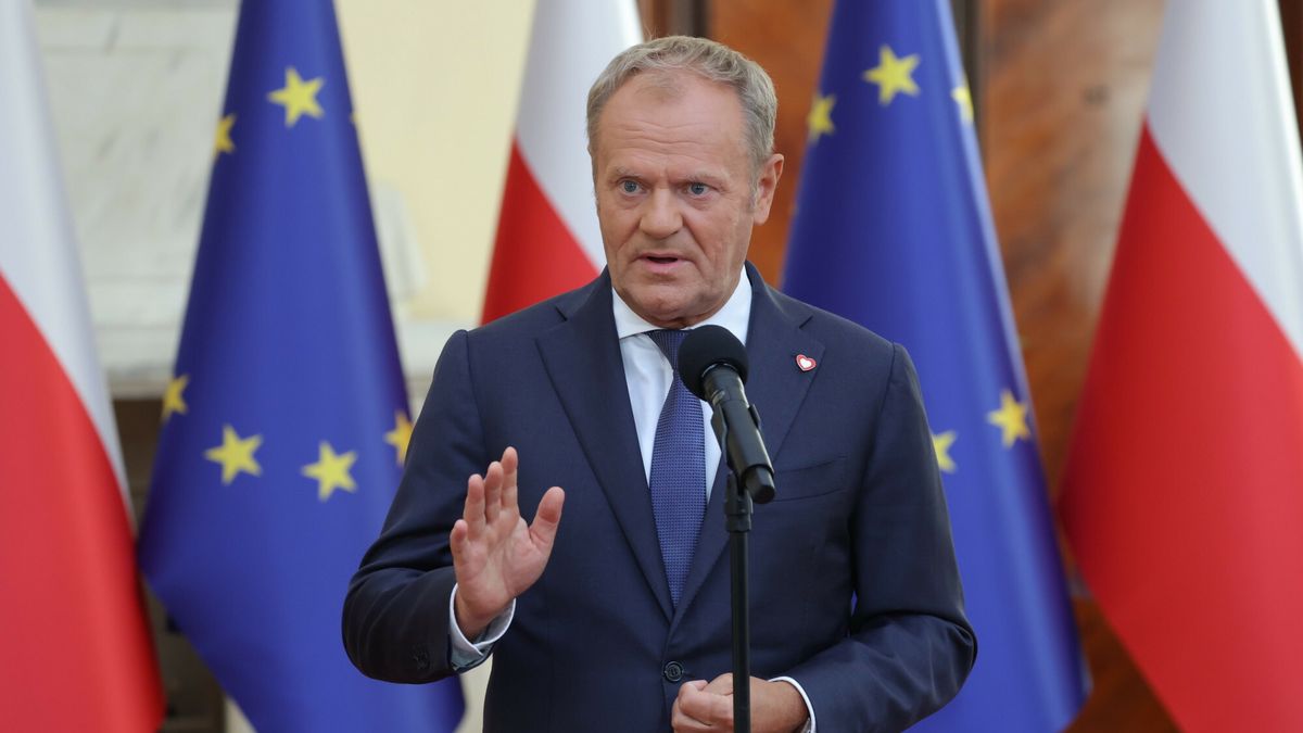 Konferencja prasowa premiera Donalda Tuska
13.08.2025 Warszawa Konferencja prasowa premiera Donalda Tuska fot Jacek Dominski/REPORTER N/z Donald Tusk
Jacek Dominski/REPORTER