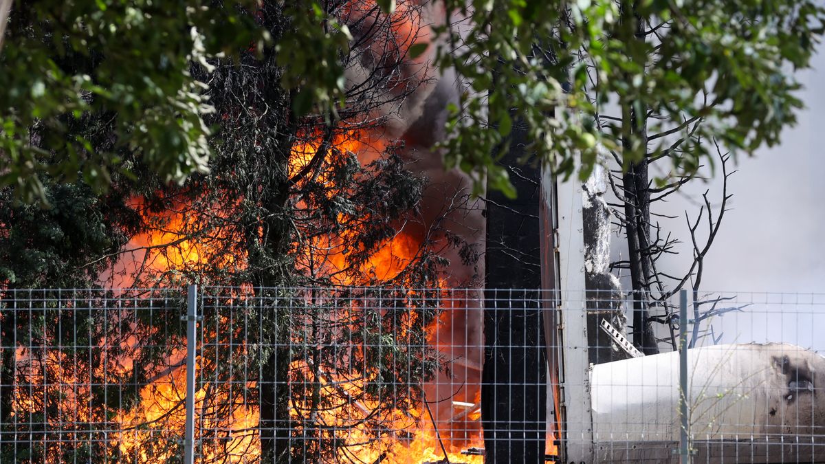 Pożar na składowisku pod Łodzią