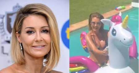 Półnaga Małgorzata Rozenek MIĘTOSI gumowego jednorożca. Fani pytają: "Kto robił zdjęcie? Syn?"