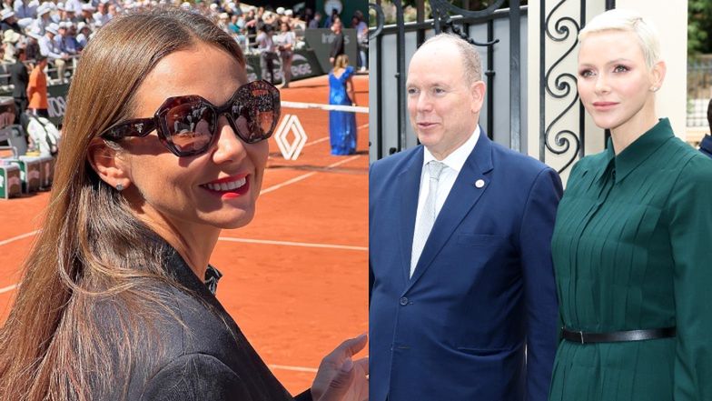 "Reporterka bez granic" Kinga Rusin podgląda księcia i księżną Monako w Monte Carlo i nadaje na żywo: "Nie taki częsty widok..." (FOTO)