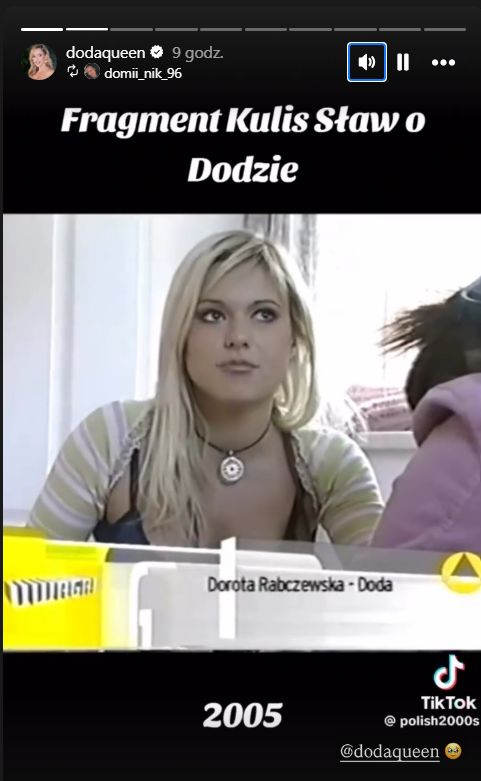 Archiwalne ujęcia Dody