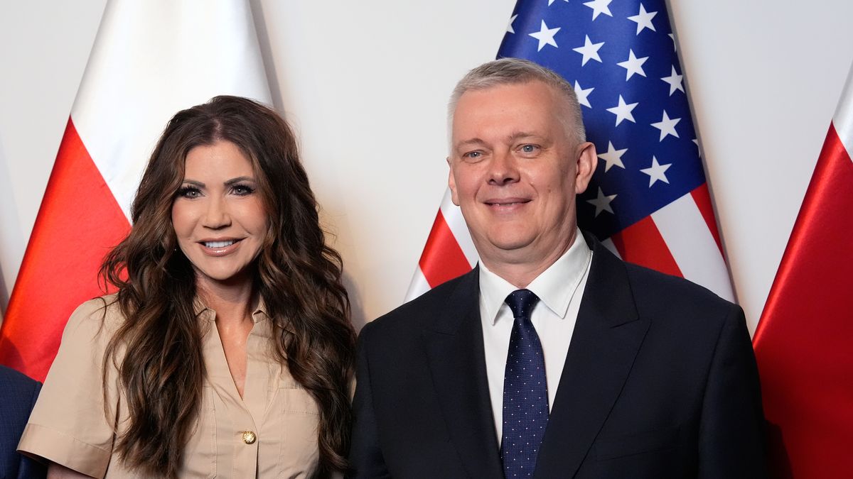Kristi Noem z ministrem Tomaszem Siemoniakiem