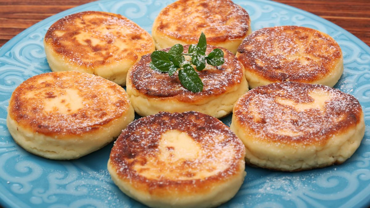 Placuszki z twarogiem i małą domieszką mąki