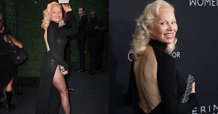 59-letnia Pamela Anderson wygląda nieziemsko. Odsłoniła plecy i zaszalała z wycięciem aż do uda [ZDJĘCIA]