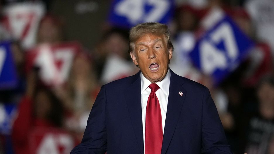 Donald Trump na wiecu podczas kampanii wyborczej