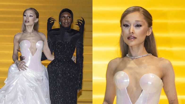 Ariana Grande bryluje na premierze w wydekoltowanej sukni