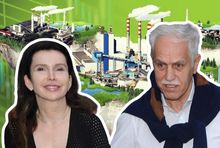 Justyna Kulka i Zygmunt Solorz (fot. EastNews) z grafiką ZE PAK