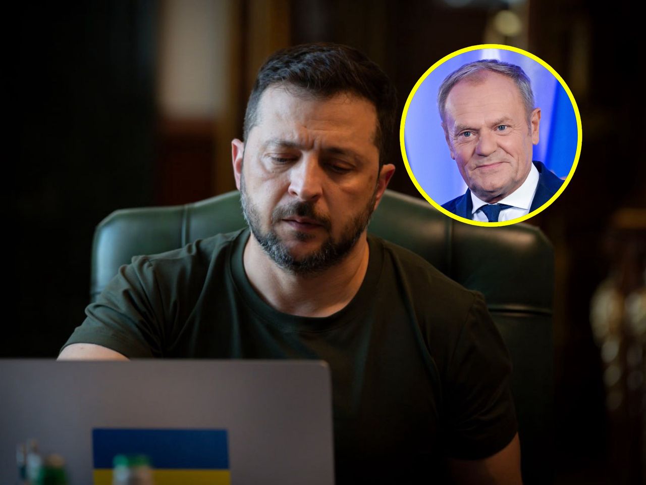 Zełenski po rozmowie z Tuskiem. "Musi dojść do odpowiedniej reakcji"