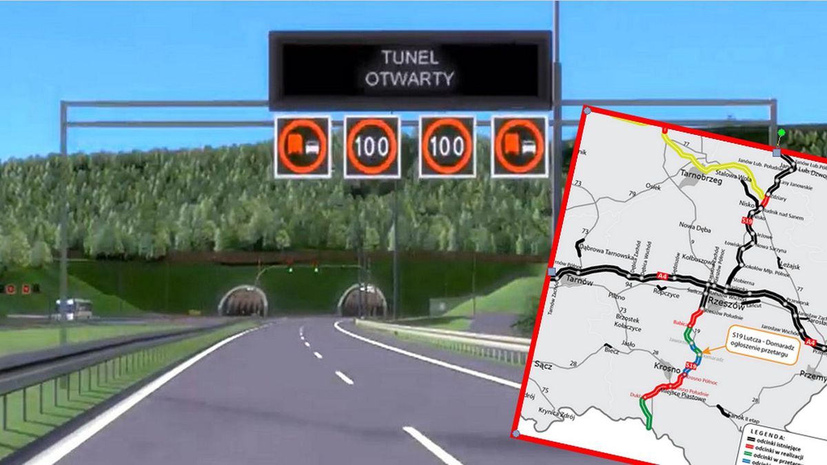 Dwunawowy tunel pod górą Hyb będzie dużym wyzwaniem dla drogowców.