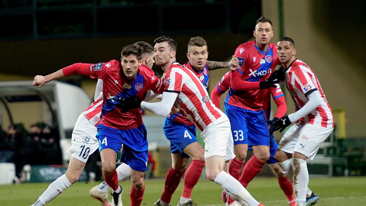 Zdjęcie z meczu Cracovii Kraków i Rakowa Częstochowa