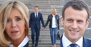 Miłość Brigitte i Emmanuela Macronów kwitnie na schodach w Paryżu (ZDJĘCIA)