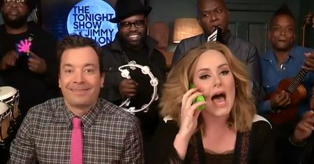 Adele, Jimmy Fallon i The Roots śpiewają "Hello"!
