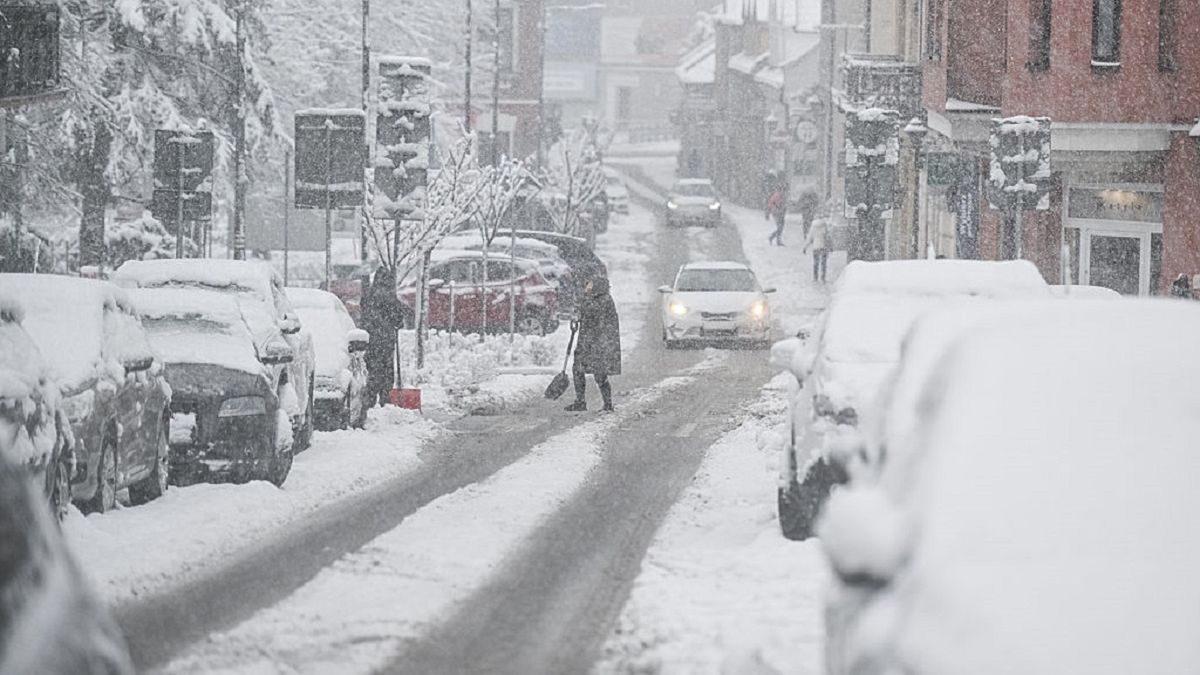 Snowstorms hit Southern Poland
MYSLENICE, POLAND - NOVEMBER 21 : People walk in the town center during a snow storm in Myslenice  Poland on November 21, 2025. According to the Polish Institute of Meteorology forecasts that the increase in snow cover may reach from 5 cm to 15 cm in southern Poland, and up to 25 cm in the southern Maopolska and Podkarpacie regions . Due to the snow storm, disruption in the main roads of southern Poland is happening. (Photo by Omar Marques/Anadolu via Getty Images)
Anadolu
2025 snow