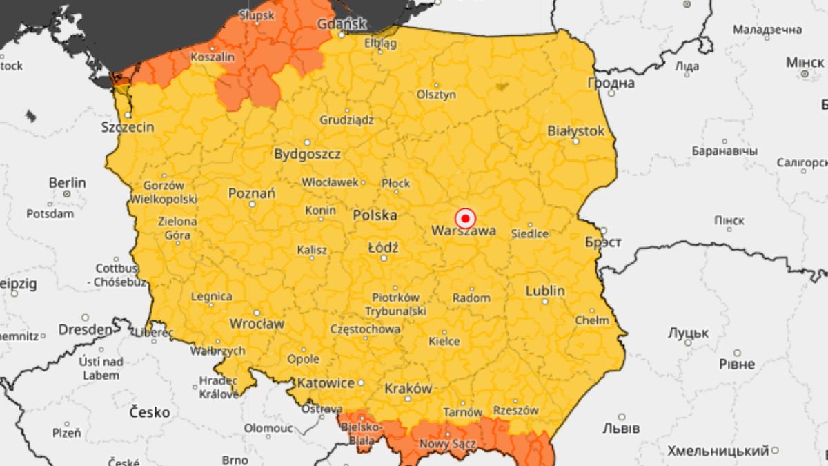 Cała Polska z alertami pogodowymi