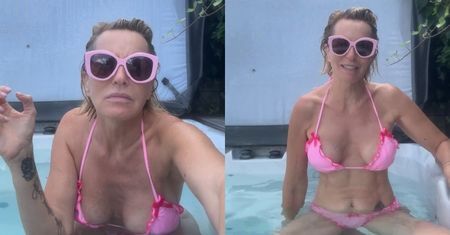 Odziana w kuse bikini Paulina Smaszcz PRĘŻY MIĘŚNIE w jacuzzi i przemawia do fanek o "wysuszonej waginie"
