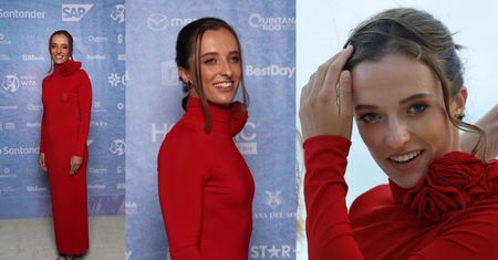 Iga Świątek OLŚNIEWA w czerwonej kreacji na imprezie przed turniejem WTA Finals. Sukienka nie była tania... (ZDJĘCIA)
