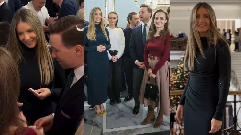 Małgorzata Rozenek na wigilii w Sejmie