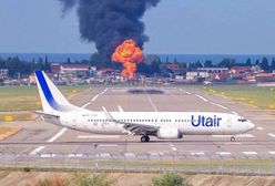 Ogień na lotnisku w Rosji. Kłęby dymu nad Soczi