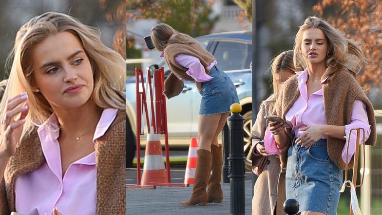 Karolina Pisarek walczy na parkingu o idealne selfie