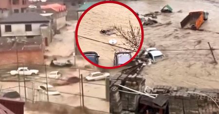 Dramatyczne obrazki z Rosji. Nagrania z przejścia silnego żywiołu