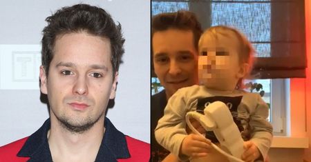 Krzysztof Zalewski pokazał syna i narzeczoną podczas występu na żywo. "A kuku!" (FOTO)