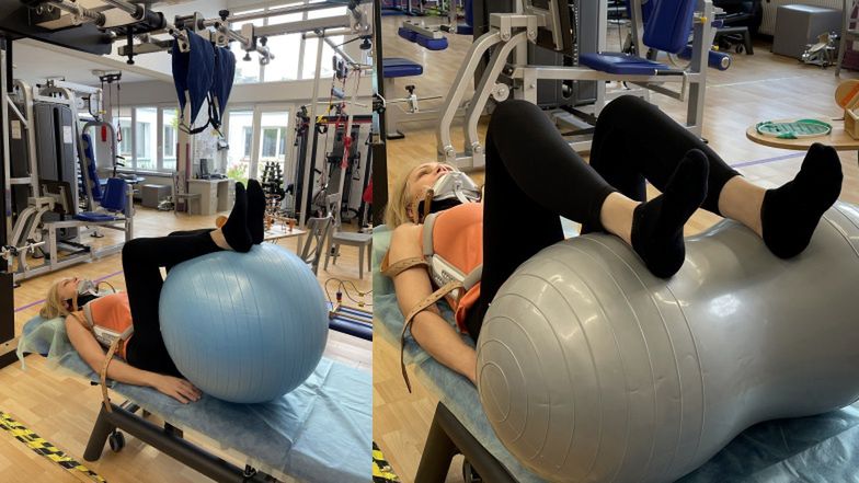Sylwia Wysocka na rehabilitacji