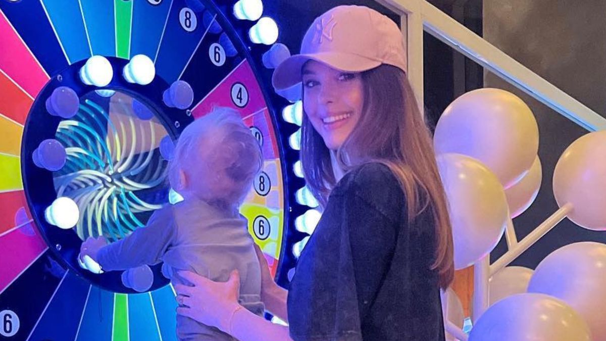 Joanna Opozda z synkiem