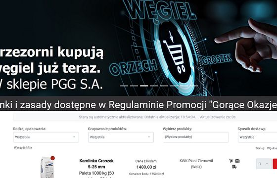 Internetowy sklep z węglem chce się reklamować, potrzebuje agencji