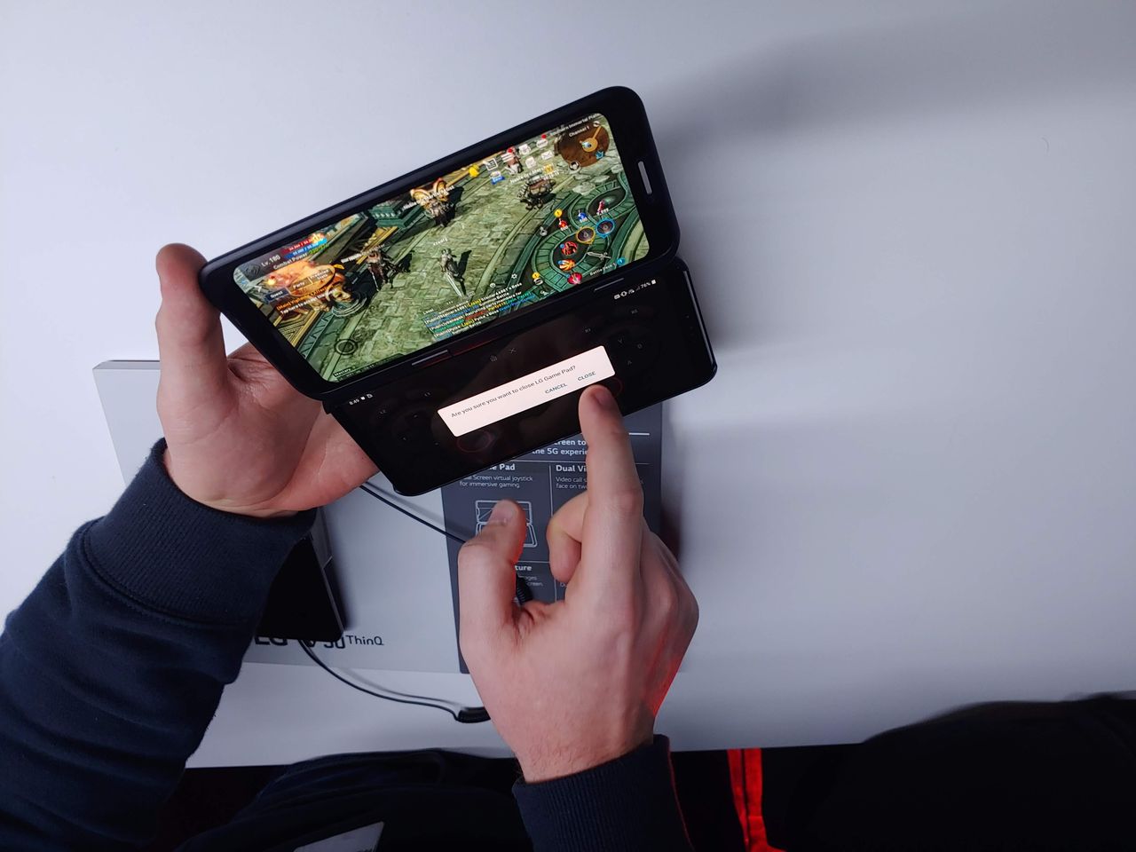 Drugi ekran w LG V50 może służyć jako kontroler do gier