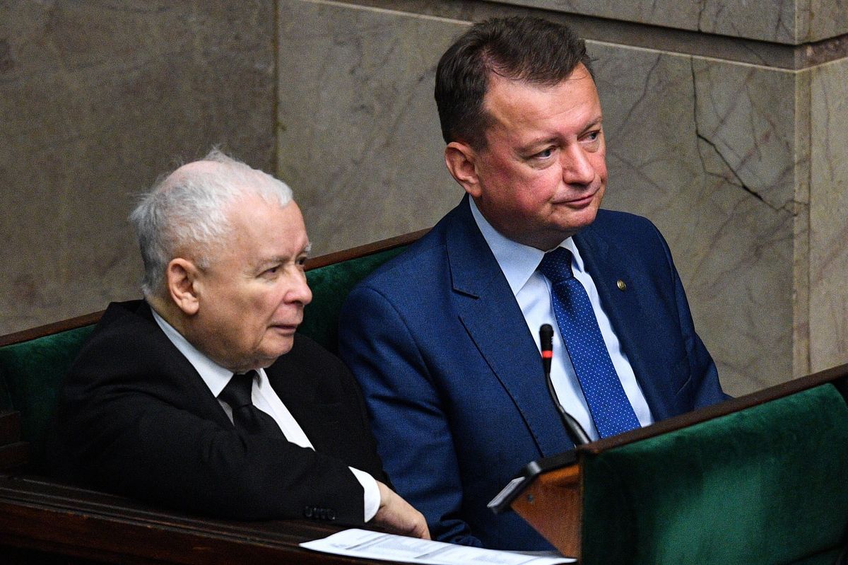 Jarosław Kaczyński i Mariusz Błaszczak