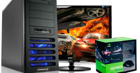Zestaw od MAINGEAR z technologią 3D na ekranie