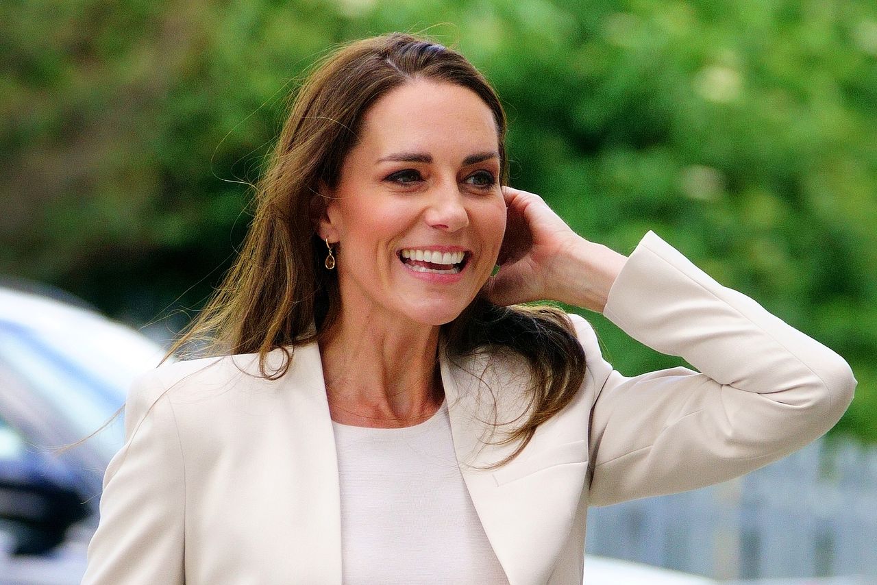 The Duchess of Cambridge arrives for a visit to Little Village's hub in Brent to hear how the baby bank is supporting local families. Picture date: Wednesday June 8, 2022. (Photo by Victoria Jones/PA Images via Getty Images)