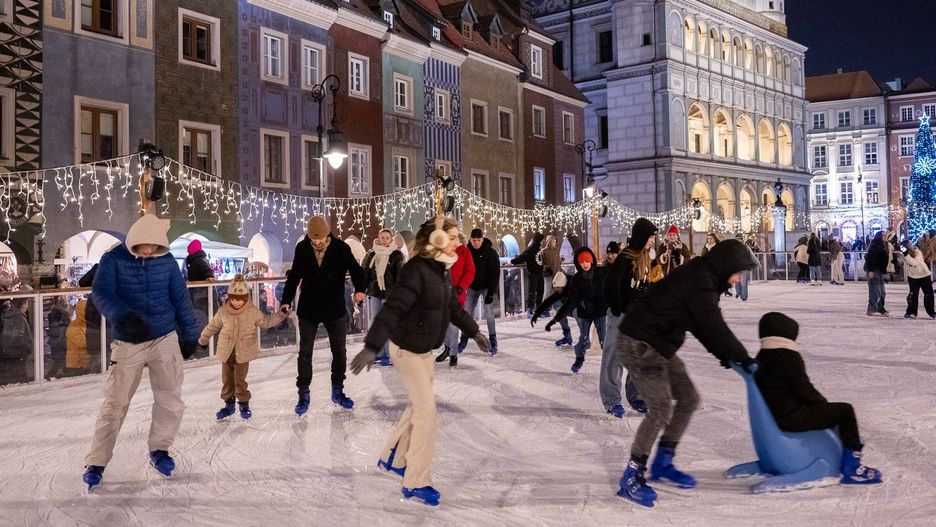Lodowisko na Starym Rynku w Poznaniu