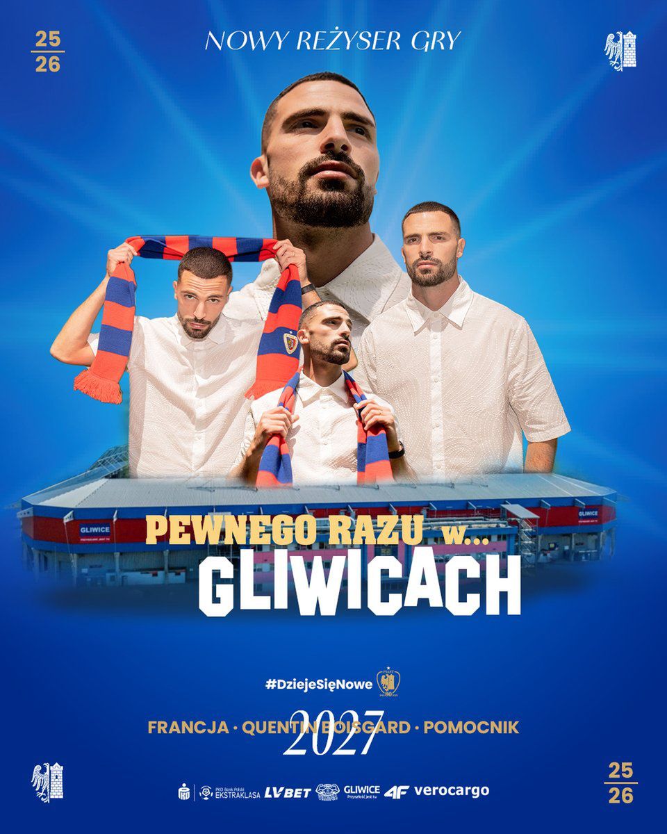 Quentin Boisgard nowym piłkarzem Piasta Gliwice. To drugi transfer