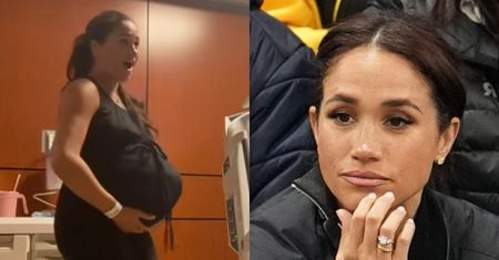 Archiwalne nagranie z ciężarną Meghan Markle wywołało KONSTERNACJĘ fanów: "Wygląda, jakby miała pod sukienką poduszkę"