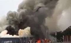 Duży pożar w Sanoku. Płonie Ciarko