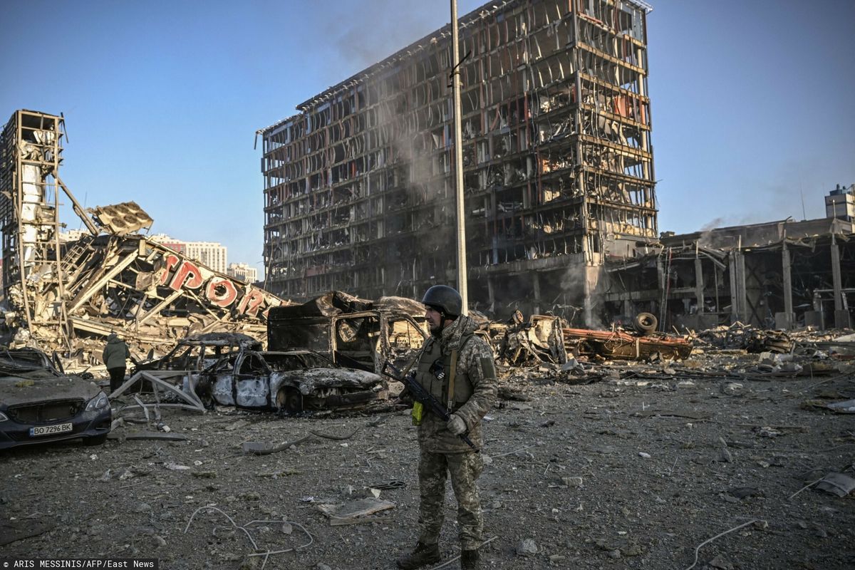 Zniszczenia w Kijowie [zdj. ilustracyjne] 