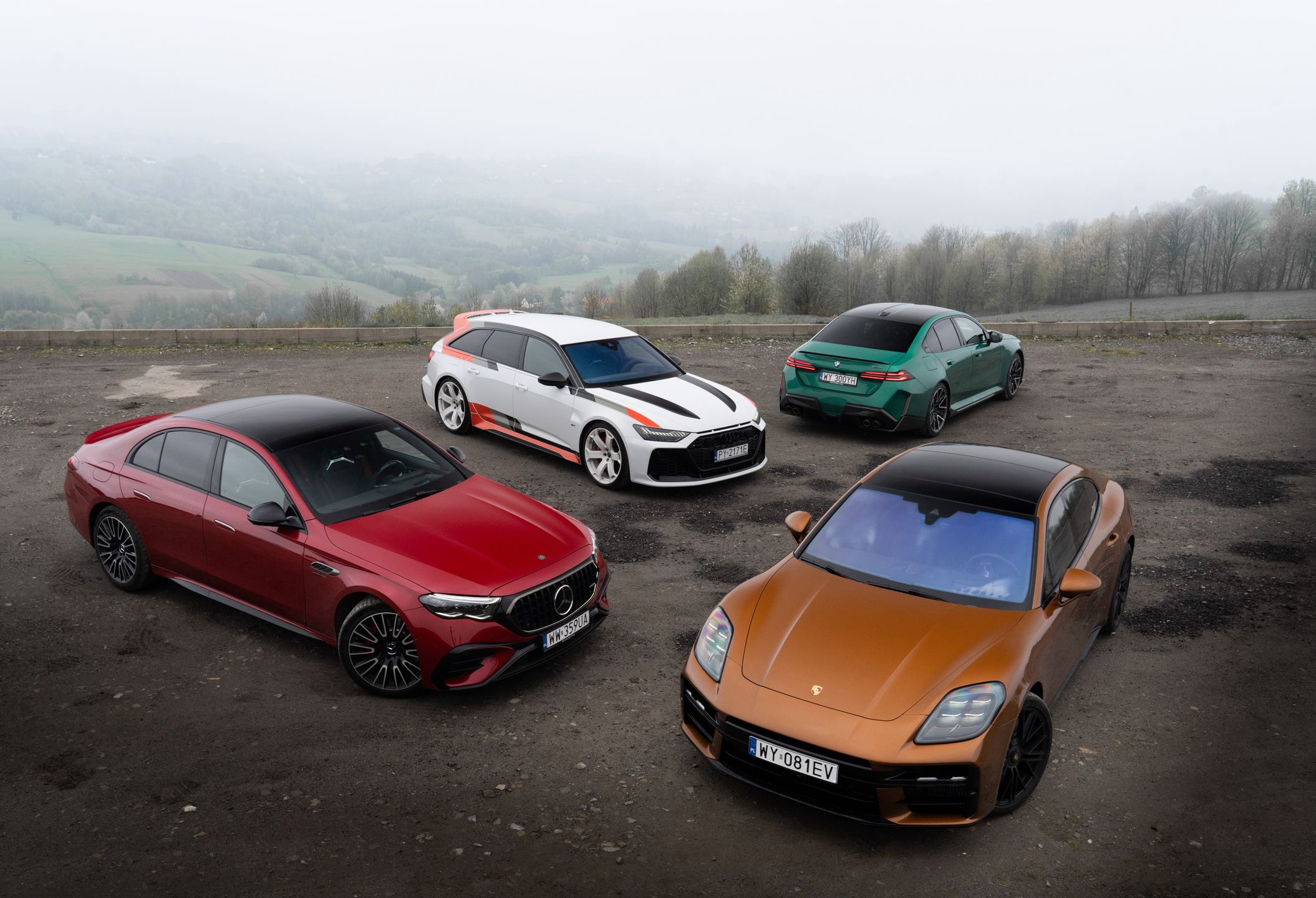 Audi RS 6 Avant GT, BMW M5, Mercedes-AMG E 53, Porsche Panamera