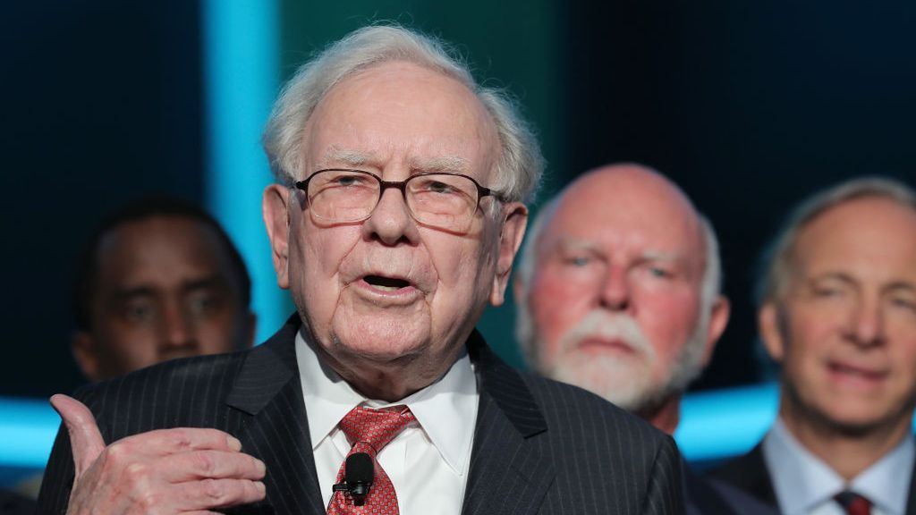 Forbes Media Centennial Celebration
NEW YORK, NY - SEPTEMBER 19:  Philanthropist Warren Buffett speaks during the Forbes Media Centennial Celebration at Pier 60 on September 19, 2017 in New York City.  (Photo by J. Countess/Getty Images)
J. Countess
